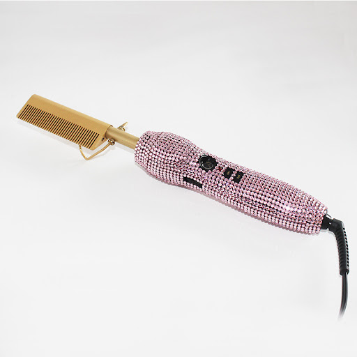 Title 18, Hairdressing Comb Straight Curl Set with Glass ...