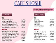 Cafe Shoshi menu 1