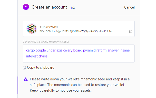 Reef Chain Wallet Extension Preview image 2