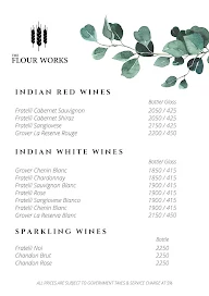 The Flour Works menu 4