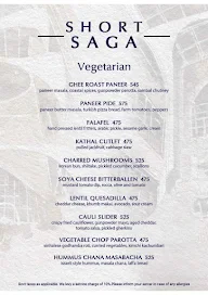 Saga - Cuisines Of India menu 1