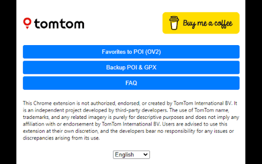 TomTom POI/GPX Extractor & Favorites to POI (OV2) Converter