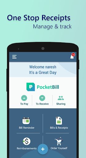 Pocket Bill - Receipts, Expense Reimbursement App