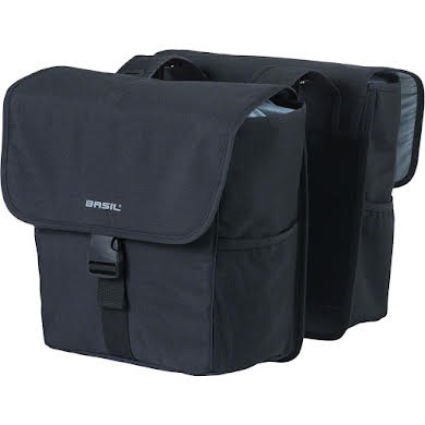 Basil Go Double  Pannier - 32L Black