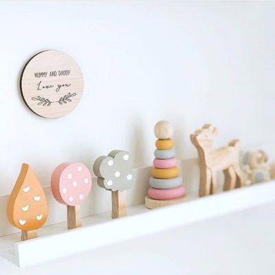 Title 3, Wooden sapling building block set of three piec...