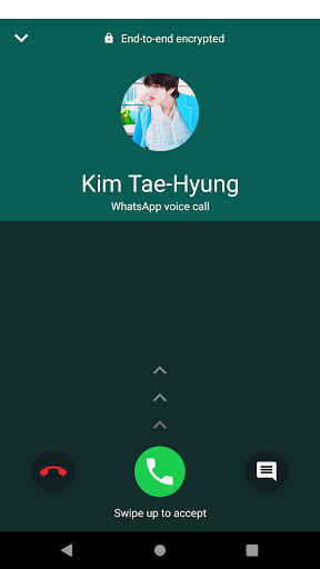 BTS V : Fake chat - fakecall