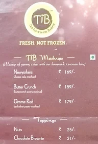 TIB - The Icecream Bakery menu 3