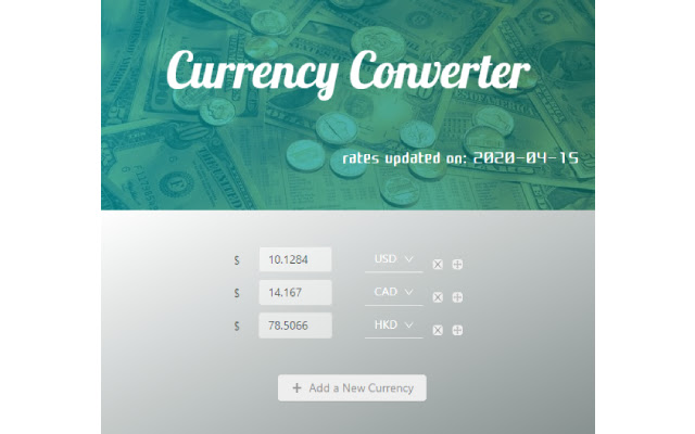 Currency Converter chrome extension