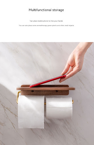Title 12, Punch-Free Toilet Paper Roll Stand Toilet Wall-...