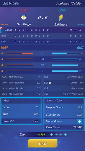 Screenshot Baseball Rising Star