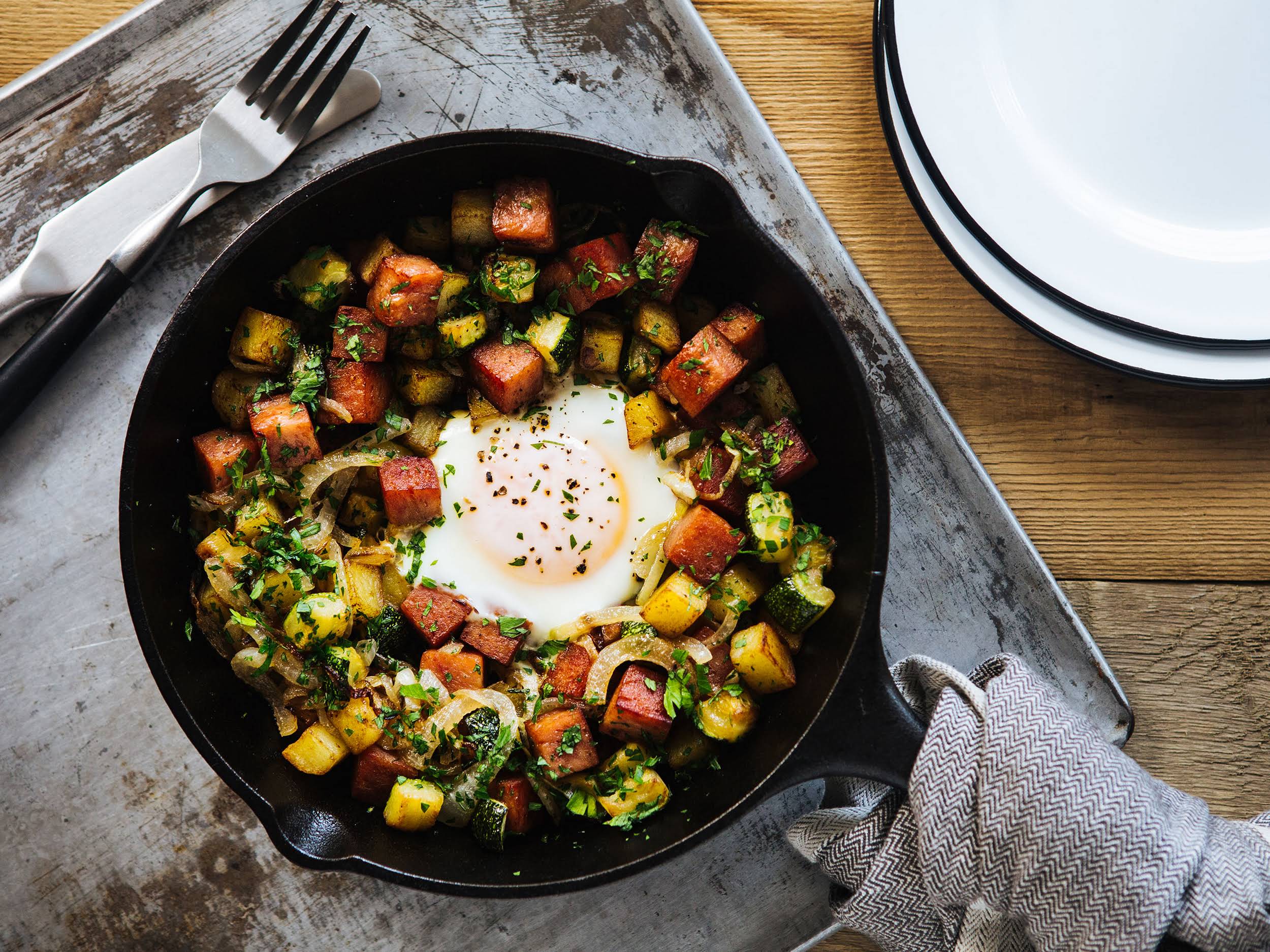 Skillet Potato and Egg Hash - Aberdeen's Kitchen