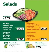 Subway menu 1