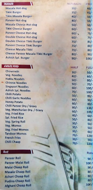 Ashish G Malai Chaap And Burger Wale menu 4