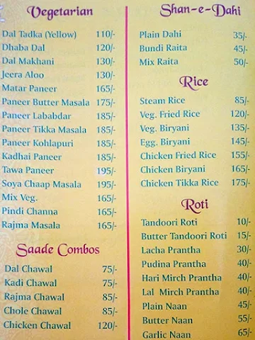 Punjab Da Puttar menu 