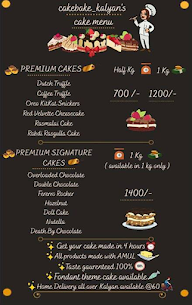 Cakebake Kalyan menu 1