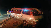 One of the taxis that was involved in a  collision that claimed 15 lives in the Free State. 