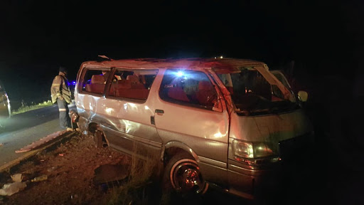 One of the taxis that was involved in a collision that claimed 15 lives in the Free State.