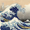 Item logo image for Hokusai's 'The Great Wave off Kanagawa' Theme