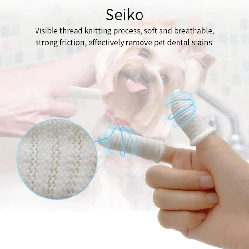Dog Toothbrushes Soft Pet Fingers Toothbrush Teddy Dog Cat Cotton Brush Teeth Oral Cleaning Kitten Bad Breath Care Pet S