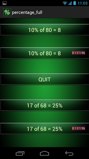 percentage math fun