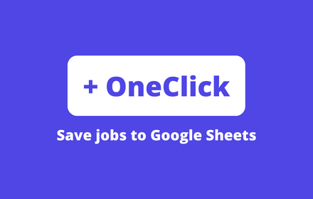 OneClick: Job Tracker for LinkedIn and Indeed small promo image