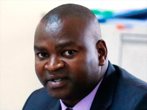 Former CS Rashid Echesa being held by police