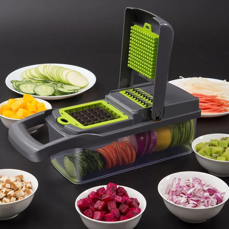 Title 6, Multifunctional Vegetable Cutter Home Kitchen S...