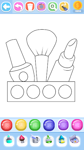 Screenshot Glitter Beauty Coloring Pages