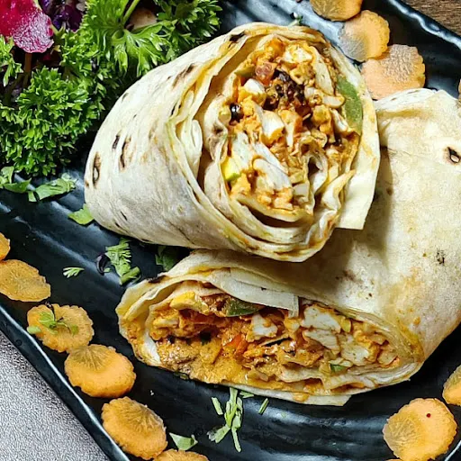 DOuble Rumali Tandoori Chaap Roll Serves 1