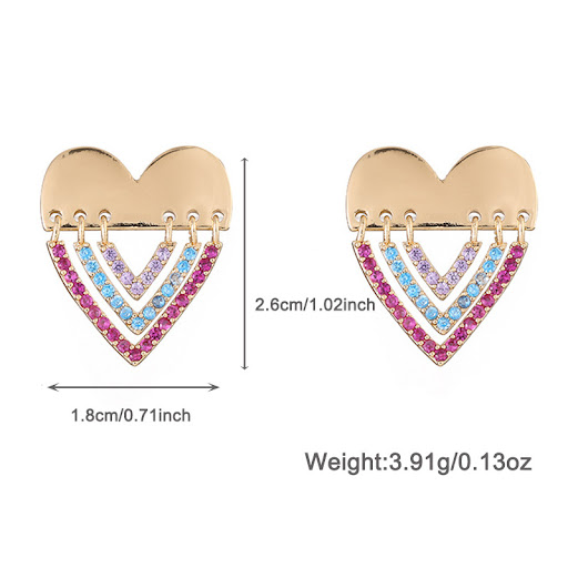 Title 5, Original Design Love Colorful Crystals Necklace...