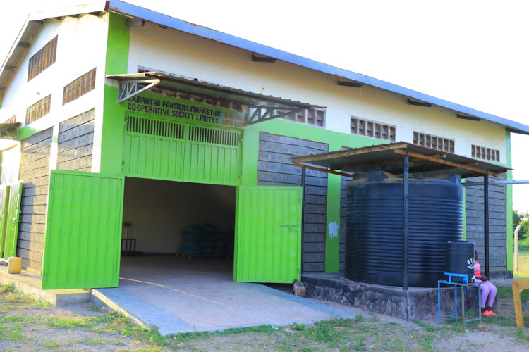 Kamantho Farmers Cooperative Society Aggregation centre in Yatta/ Kwavonza ward in Kitui county