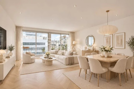 Prestige apartment / penthouse for sale in Neuilly-sur-Seine (92200) - Bright modern living dining room