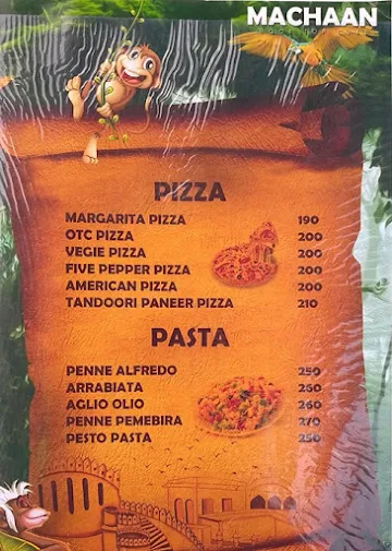 Machaan menu 