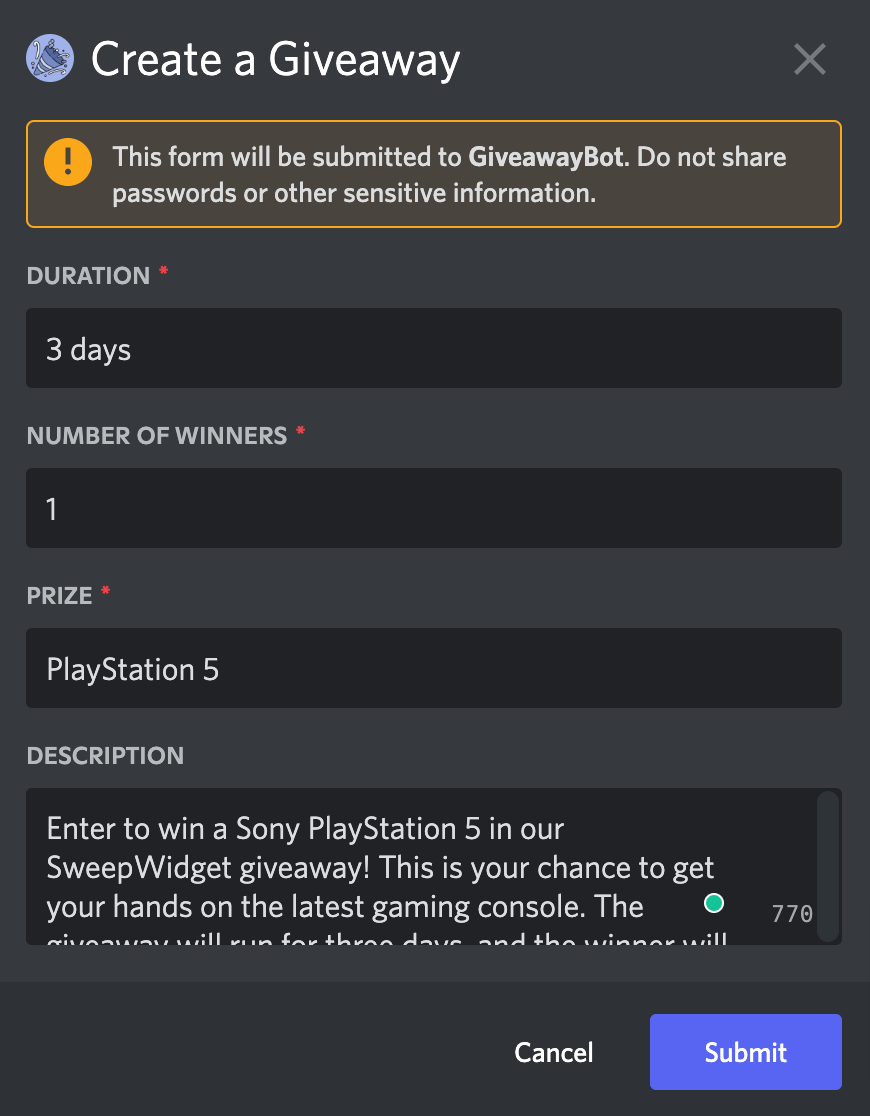 How To Setup a Giveaway Bot on Discord (The Easy Way) - SweepWidget Blog