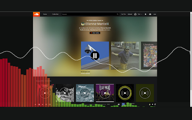 Audio Visualizer chrome extension