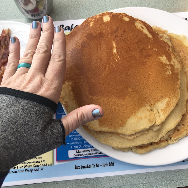 Huge gluten free pancakes