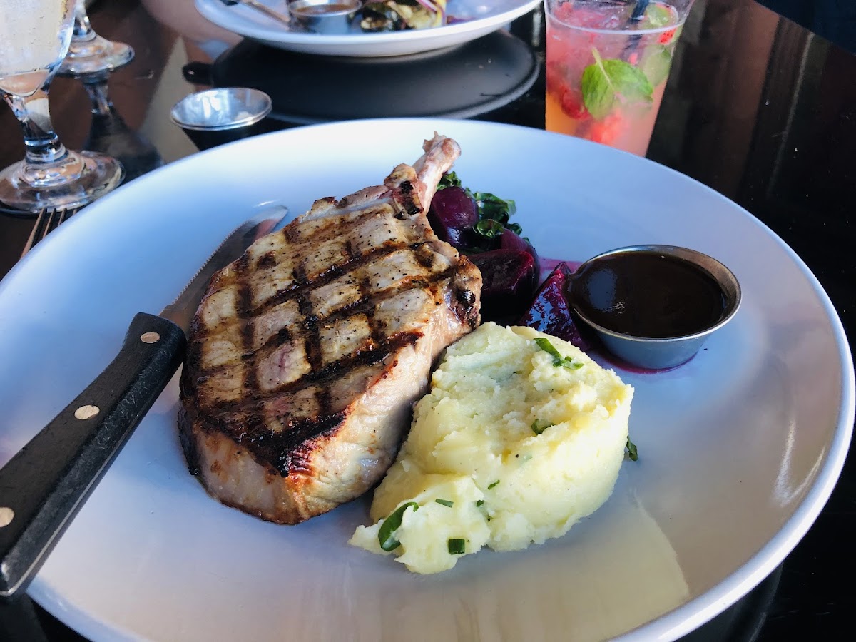 Grilled pork chop