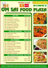 Om Sai Food Plaza menu 2