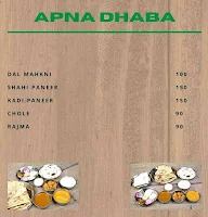 Apna Dhaba menu 1