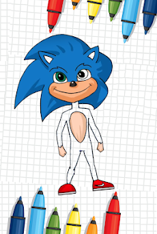 Coloring Book For Sonic : Coloring Hedgehog Pagesのおすすめ画像2