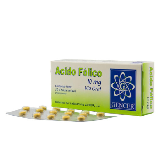 Ácido Fólico 10Mg 30 Comprimidos Genven