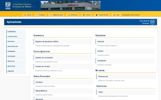 Web Fac Ciencias - Mas bonita screenshot 1