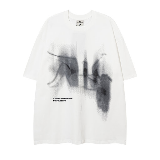 Title 6, Hip Hop Graffiti Character Print Short Sleeve T...