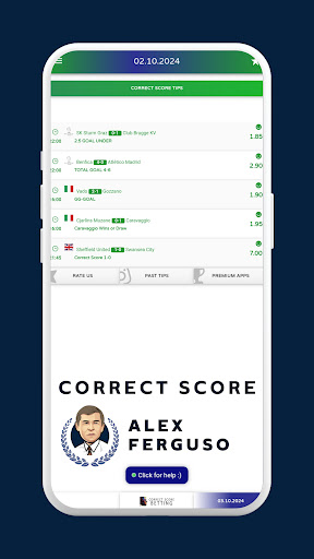 Screenshot Alex VIP Correct Score Tips