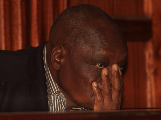 Retired Major Michael Koskei Rotich at a Milimani court. /FILE