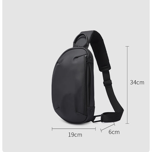 Title 1, Mens One Shoulder Chest Bag Casual Waterproof ...