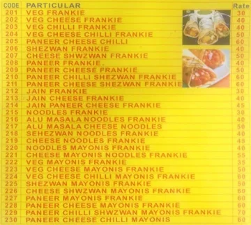 Bikaner Sweets menu 