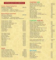 Hyderabadi Bawarchi menu 2