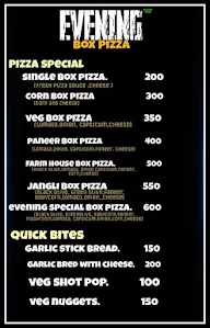 Oven Pizza menu 1