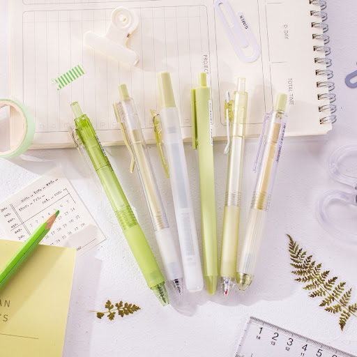 Title 3, Solid Color Pressing Pen Simple Cream Gel Pen S...
